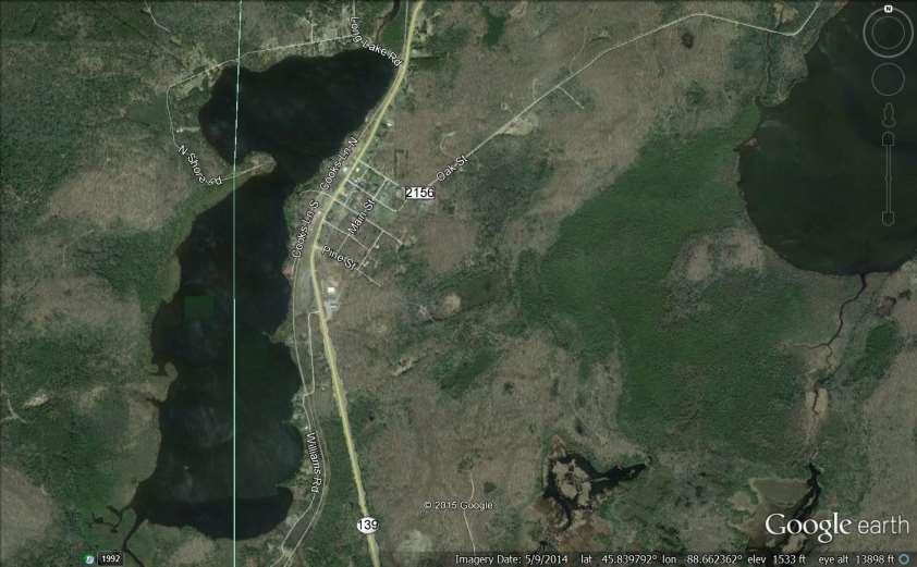 Long Lake (WBIC 677400) This 337 acre (WDNR 2015H) lake is located on the western boarder of the county. The Florence-Forest county line bisects the lake north-south thought the long axis of the lake.
