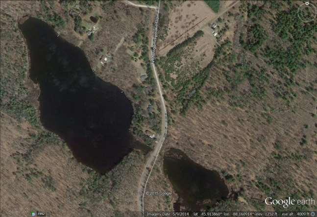 Montgomery Lake (WBIC 703300) This small (23 acre) drainage lake has a maximum depth of 27 feet (WDNR, 2015I).