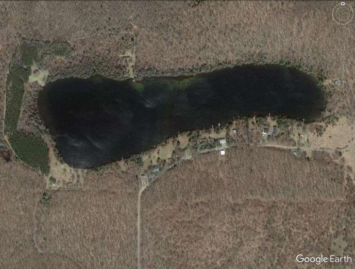 Porcupine Lake (WBIC 590800) Test Site Image from Google Earth Porcupine Lake is a 36 acre seepage lake (WDNR 2016F) located in western Florence County.