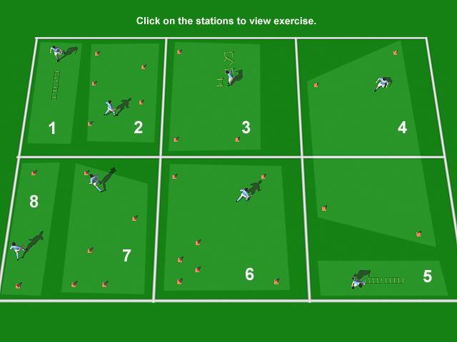 Soccer Speed, Agility and Quickness Circuit The circuit consists of 8 soccer specific speed, agility and quickness drills.