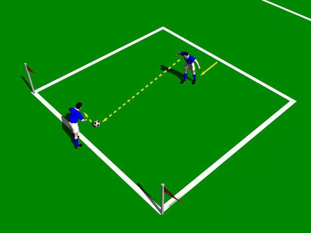 Circuit Training Station 6: Attacking Heading One player is the receiver, the second the server. The server plays under handed throws for the receiving player to head back "first time".