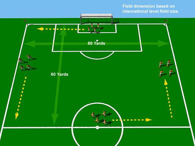 Half Field Runs Exercise Objectives: This is an exercise designed to improve the aerobic fitness level of your players.