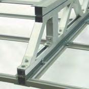 Standard 2 x4 Ceiling Components The standard AirLock suspended ceiling structure can accommodate limited, medium and heavy