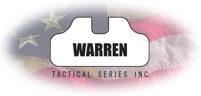 Single Stack Warren Tactical Sights Highest Quality Construction Greater field of view Patent Pending Wave Profile Design with U-Notch Used by Dave Sevigny WTS-Sevigny Competition sights are a proven