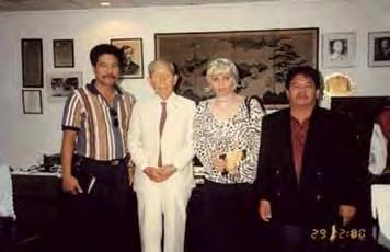 M o n i c a s contributions to the Philippines began when the late Mr. Kiyoshi Osawa, the philanthropist, inspired and guided her in developing different humanitarian programs.