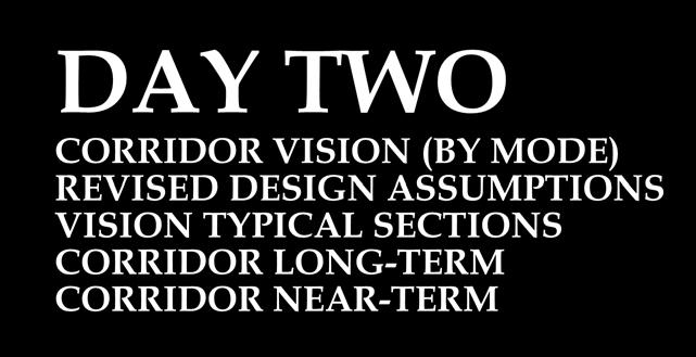 DAY TWO CORRIDOR VISION (BY MODE) REVISED DESIGN ASSUMPTIONS