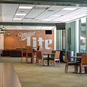 It s a perfect space for casual business meetings and hors d oeuvre-style receptions. MILLER LITE DECK A championship space to cheer for.