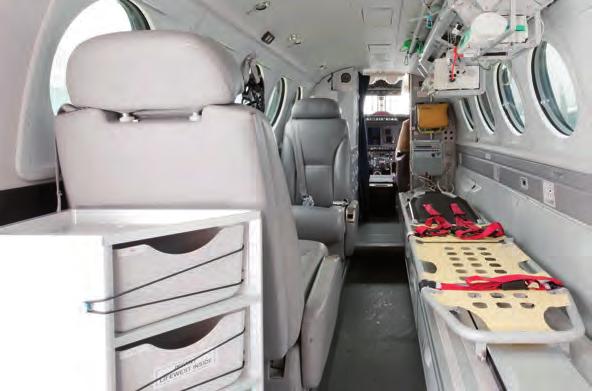 Beechcraft King Air 200 Aerolite s innovative medical interior represents the finest in