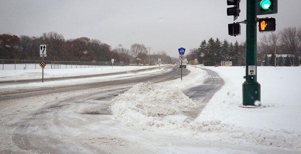 keeping sidewalk curb cuts clear and accessible, especially for