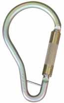 Screw Lock Karabiner AC415AU - 11mm Kernmantle Rope, Karabiner, Sewn Eye Splice