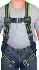 90 Miller DuraFlex Stretchable Harness - mating leg and chest strap buckles - conforms to the shape of the worker