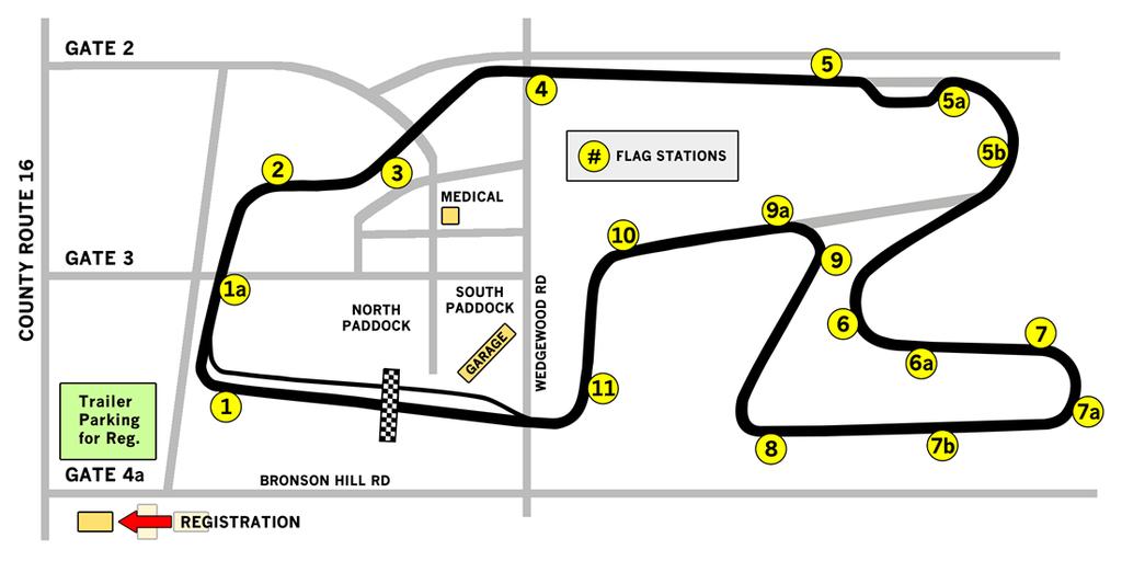 TRACK MAP / STATION NUMBERS: Please note that WGI