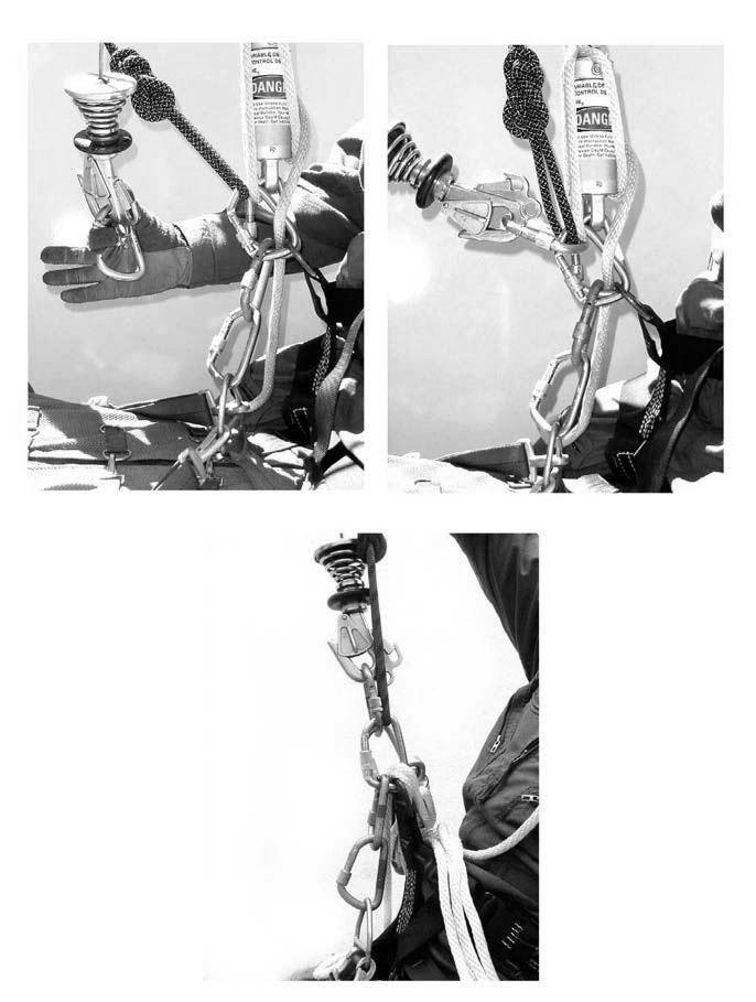 Figure 4-37. Dual-Man In-Flight Hoist Recovery (Hoisting Vest) 4. Hover hoist recovery. Upon establishing a hover, the CC uses the same procedures outlined for in-flight hoist recovery.