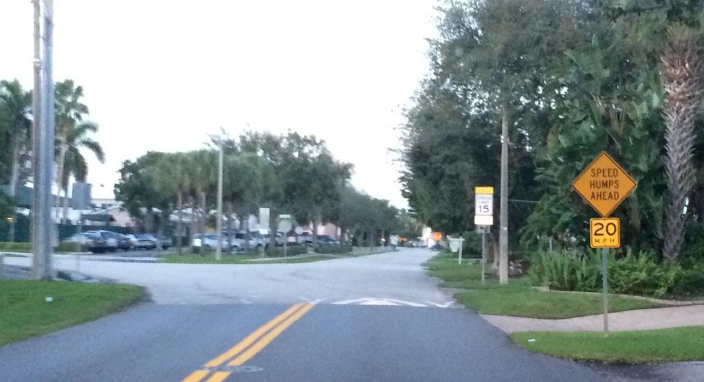 VEHICULAR TRAFFIC CALMING MEASURES AND POSTED SPEED LIMITS Traffic calming measures in Coral Ridge Country Club Estates generally take the form of speed humps and road closures, as shown in Figure 7.