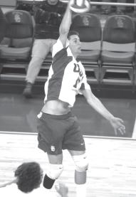 343 and a team-best 98 blocks, plus 32 digs and 11 aces... He had 5-plus blocks 9 times and hit.500-plus 9 times... His 8 blocks in 3 different matches was a USC season high.