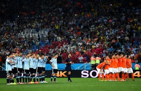 Teams involved in three or more penalty shoot-outs # Team Year Wins / PSO 5 Argentina 1990*/1990*/1998*/2006/2014* 4/5 4 Brazil 1986/1994*/1998*/2014* 3/4 4 France 1982/1986*/1998*/2006 2/4 4 Germany