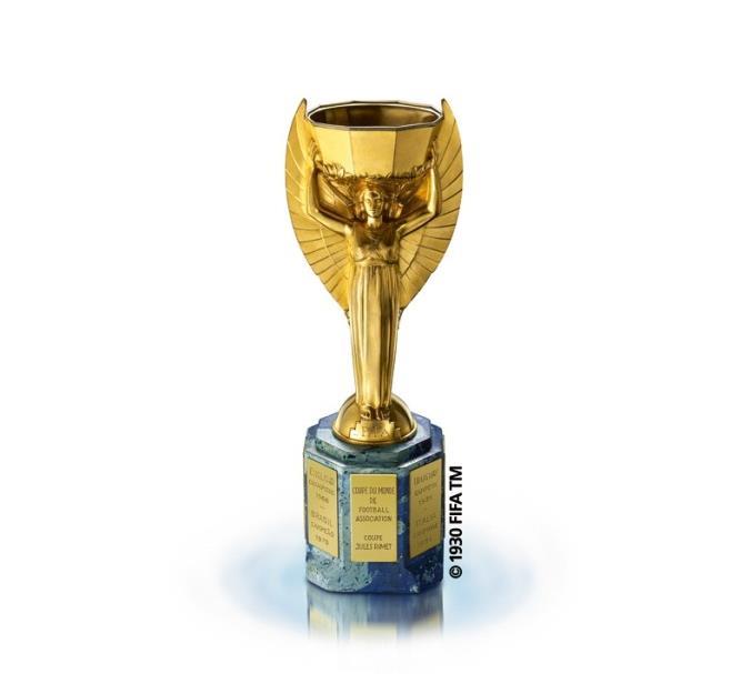FIFA World Cup first ever Trophy Coupe Jules Rimet : created 1930 by Abel Lafleur, France match 13.07.