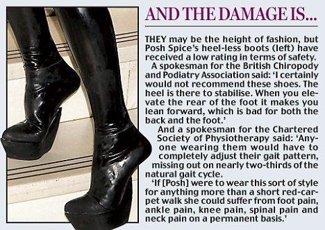 Figure 8. Comment on Heelless boots by Chiropody and Podiatric Association.