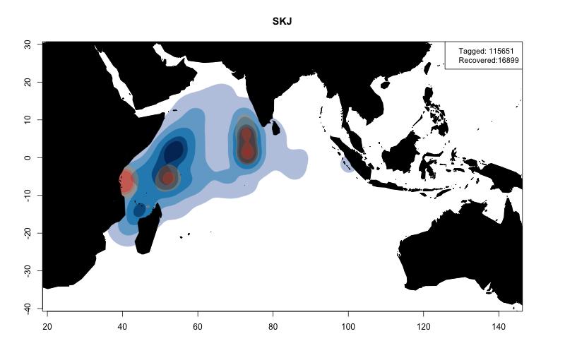 Figure 3. Releases of tagged fish per species recorded in the ICCAT database Figure 4.