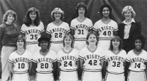 1 ranked team in the state, the 1983-84 Knights finished the season with a 31-1 overall record and they won their fourth consecutive conference championship.