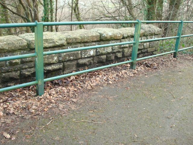 Bedwas: National Cycle Route 4 near Caerphilly 11 Parapet