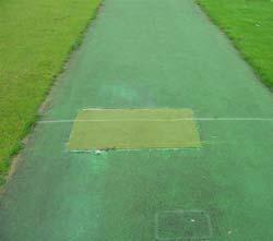 Replacing/Repairing Cricket Carpets Cricket carpets are usually installed over concrete or 'dynamic' (hard porous) bases.