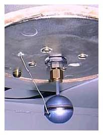 The system is contained in a metal sphere 2.5cm in diameter, typically of Titanium or Hastelloy C.