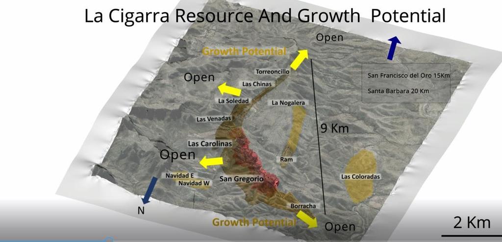 RESOURCE GROWTH POTENTIAL One Continuous And Contiguous Mineral Domain