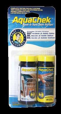 Spa 6 in 1 Total Chlorine/Bromine, Free Chlorine, Total Alkalinity, ph, and Total Hardness Product #552244 Spa 6 in 1 Test Strips are