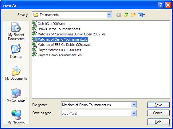 Preparing results from a Tournament Planner tournament Two files are required from a Tournament Planner competition.