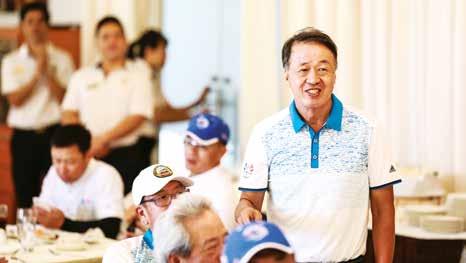 (Daniel Koh). There was a rousing and warm welcome given to the Sheshan team on arrival for the golf game.