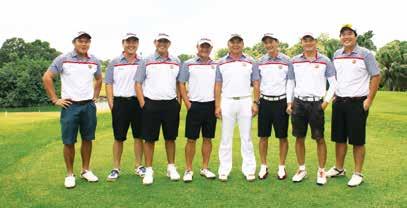 Members of the TMCC league team would definitely make a mark on the field with their vibrant-coloured team caps and shirts, which would hopefully translate to similarly positive results on the golf