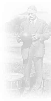 Naismith Rules 13 dr. James Naismith s Original Rules of Basketball 1. The ball may be thrown in any direction with one or both hands. 2.