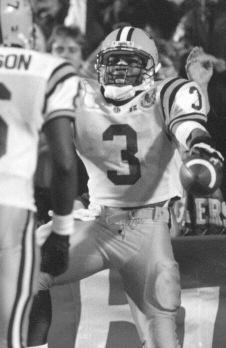 Kevin Faulk had four 200-yard rushing performances and 17 100-yard games on way to becoming the all-time leading rusher in LSU history.