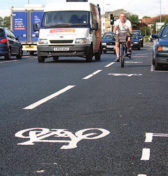 Removal or relocation of the parking to a side-road or into a specially constructed bay may be the best option for cyclists.