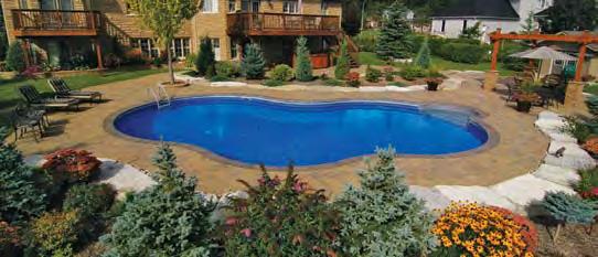 Imagine yourself in a Kafko pool. Colorado with Custom Vinyl Over Steel Spa More Fun. Less Hassle.