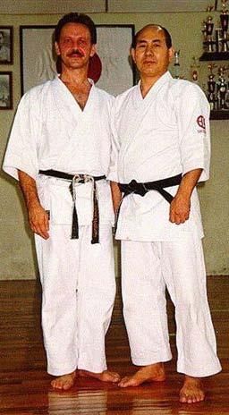 With Murayama Sensei During this phase, the dojo actually lost a few members who refused to make the change over but, those of us who stayed, eventually learned the new Shito ryu Itosu Kai system.