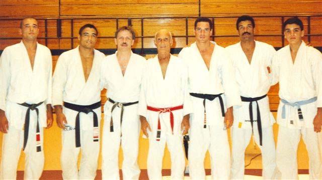 Cross-training with the Gracie family in BJJ; Moledzki sensei is 3rd from left I do remember being instructed for a brief time by a visiting Japan Goju Kai sensei in the early 70 s at the JCCC, named