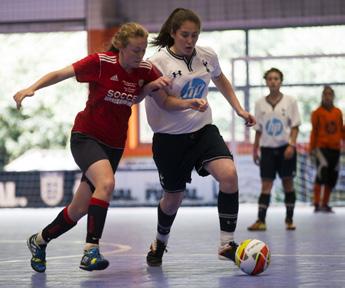 The coordinator of the sessions attended the FA Coaching Futsal: Beginners Guide course which helped his understanding of the game, and in particular explaining it to