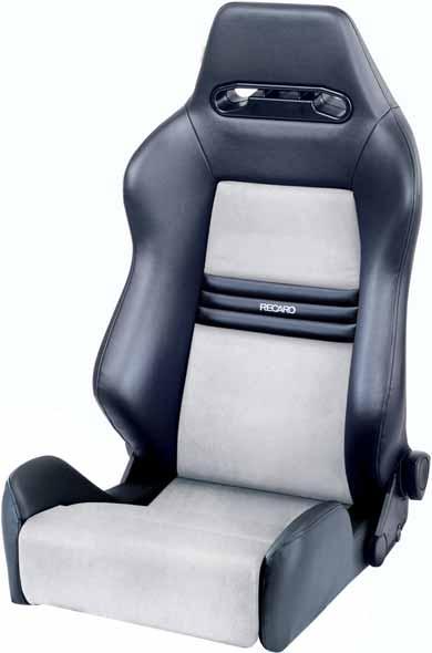 RECARO Cross Speed L Belt guide for 4-point safety belt system; 3-point belt system can also be used Integrated headrest for reliable head protection Specially formed shoulder support for optimum