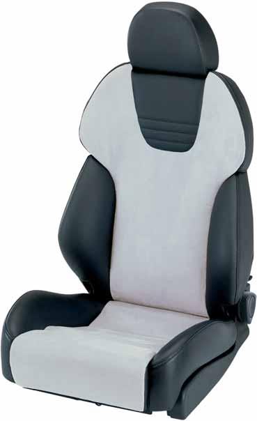 RECARO Style Trendline Extendable, fully upholstered headrest, adjustable for height and tilt providing optimised crash protection Contoured shoulder area to relieve muscle tension Adjustable side