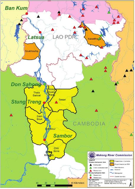 Figure 2: Existing and Planned Hydropower Projects in the Mekong