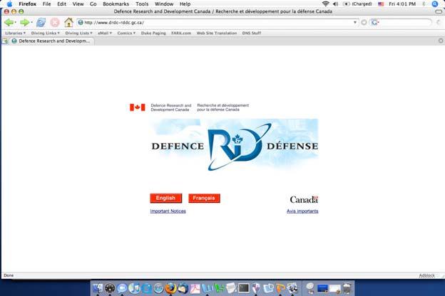 Defense Research and Development Canada (DRDC) http://www.drdc-rddc.gc.