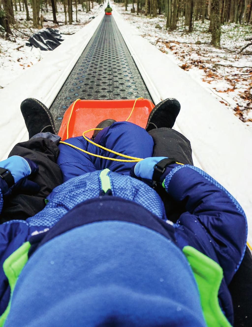 SMOOTH SLEDDING Blackwater Falls State Park takes the work out of a favorite