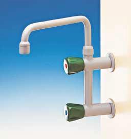 WATER CONTROLS WALL MOUNTED G 1/2" 15O 2 8O 681O TWO WAY BIB TAP, 12O 295 31O 1 MOVABLE SWANNECK, WITH AERATOR 161 WITH SERRATED NOZZLE