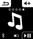 Surf Select Music Page If a user performs a press and hold on the volume decrease, Pebble will