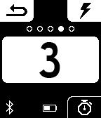 Surf Select Surf Side Page - Timer/Countdown Scenario When the Switch Timer button is pressed, the central graphic will change to 3 once Pebble receives