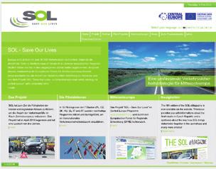 10. STyrian road SafeTy fund EU Project SOL Save Our Lives 10.2 A comprehensive road safety strategy for Central Europe Styria has been a partner in the EU s SOL project since April 2010.