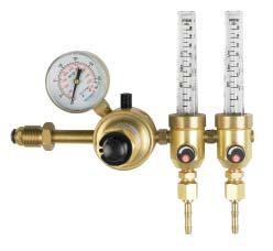 pressure fluctuations and stable flow rates. Heavy duty flow meter with shatter proof Polymer lens. Pressure relief valve & Burst Disc on fl ow meter to ensure maximum safety.