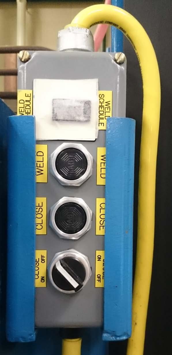 Welding Process panel Weld button Electrode